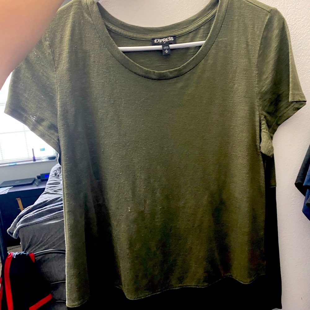 Army green women’s shirt